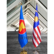 Office stainless steel flagpole - Flags of national flags of countries and companies - height 2m - 2