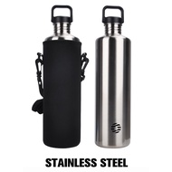 FJbottle 2000ml Drinking Water Bottle With Bag Botol Air Tumbler Fitness Single Layer Bpa Free Stai