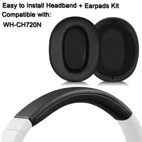 WHCH720N Easy Install Headband +Earpads Kit for Sony WH-CH720N WH CH720N Headphone Headstrap Ear Pad