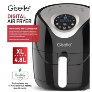Giselle 4.8L Digital Air Fryer with Touch Control Timer Temperature Control 1500W - Black KEA0202