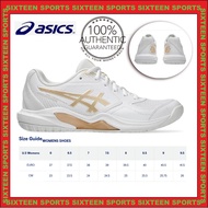 Ascis Gel Dedicate 9 Pickleball Shoe - Women WHITE/CHAMPAGNE