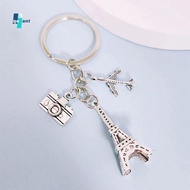 QUANTUMSKY Paris Tower Keychain, Craft Jewelry 3D Eiffel Tower Keyring, Creative Trinket Zinc Alloy 