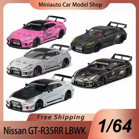 New In Stock Cmmodel 1:64 Nissan Gt-R35rr Lbwk Alloy Miniature Diecast Model Nissan Sports Car Liber