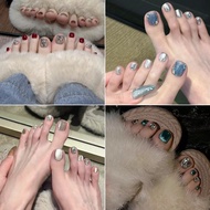 8 ️ ⃣ 12 Pieces Pure Handmade Toenail Patch Foot Wearing Nails 2026 Summer Toenail Nail Patch Whiten