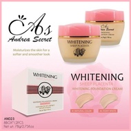 ◙ ﹊ Authentic Andrea Secret Sheep PLACENTA WHITENING FOUNDATION Cream