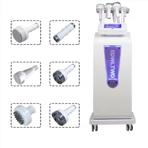 80k Cavitation Body Sculpture 5D Vacuum Cavitation Ultrasound 6 In 1 Body Slimming Massage Cellulite