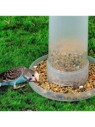 1入裝有自動餵食器的小鳥和鴿飼料器,適用於雞、鵪鶉、鴿子、鸚鵡等