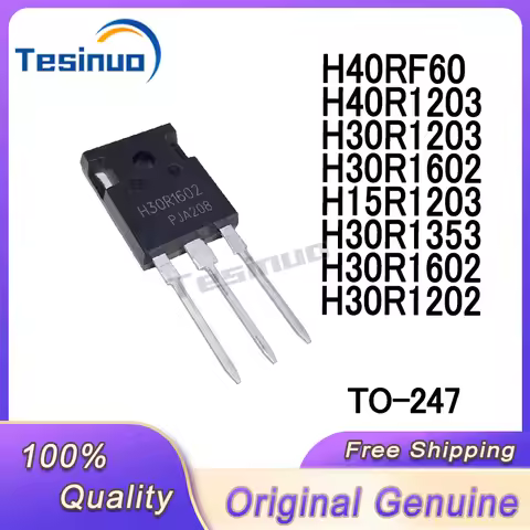 5/PCS New H30R1602 H30R1202 H30R1203 H30R1602 H30R1353 H15R1203 H40R1203 IHW40N60RF H40RF60 TO-247 I