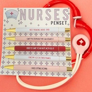 Funny Nurses Pens Set Nurse Theme Copywriting Ballpoint Pen Funny Nurse Press Ballpoint Pen a