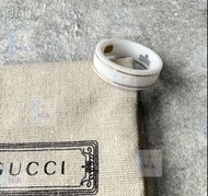👍🏻Gucci 古馳 Icon系列 18K黃金 白色 陶瓷 戒指 男女同款 情侶款