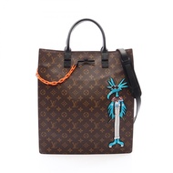 【สินค้ามือสอง】 หลุยส์ วิตตอง LOUIS VUITTON กระเป๋าโท้ท Sac Plat Monogram LV Friends Virgil Abloh 2WA
