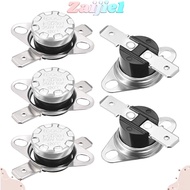 ZAIJIE1 5pcs Temperature Switch, Snap Disc N.C Adjust Thermostat, Durable 120°C/248°F Normally Closed KSD301 Temperature Controller