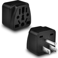 European to US Plug Adapter, 2 Pack UK to US Plug Adapter, Universal to American Plug Adapter, Suita
