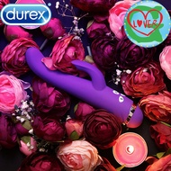 ❤❤ Durex 23 Dual-Head Vibrator – Pulsing Thrill Rabbit Vibrator Safe Double Motors Dildo Vibrator Intimate Sex Toys