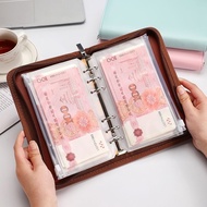 2025 Cash Deposit Book Zipper Style Loose-leaf Book Large Capacity Storage Bag Money Deposit Book RM