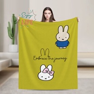 Miffy Throw Blanket Lightweight Ultra Soft Flannel Blanket for Girlfriend Sweetheart Pink Red Warm C