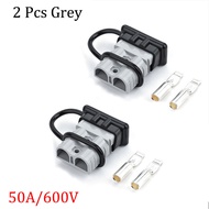 2PCS Anderson Connector Plug with Rubber Dustproof Cap 50A/120A/175A/350A Winch Electrical Power Cab