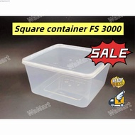 Square Container FS 3000  (30set±) Disposable Plastic Food Container Felton
