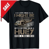 Hear A Huey A Mile Away Vietnam Veteran Uh1 Huey Helicopter T-Shirt