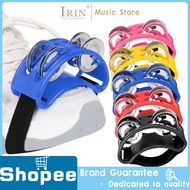 Orff Musical Instruments Foot Jingle Bell Percussion Children Elliptical Tambourine Cajon Box Drum C