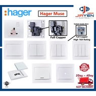 HAGER Muse 1G /2G /3G/ 4G/ Bell Switch /20a Double pole (Hager Muse Switched)Jiayen