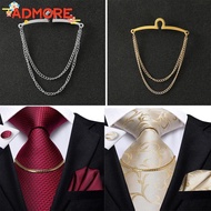 ADMORE Tie Clip Shirt Chain Buckle Tie Accessories Formal Jewelry Wedding Shirt Chain-buckle