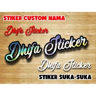 Custom Name Sticker Motorcycle Sticker Name Sticker