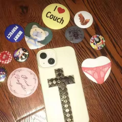 Y2k Punk Yabi Style Rivet Cross Protective Cover Is Suitable for 17 16 15 14 13 13 Mini 12 16 Plus F