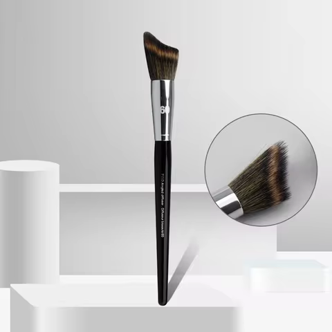 Pro Angled Diffuser Makeup Brushes Angled Sculpting New SEP #60 Make up Brush Blusher Wood Handle Co