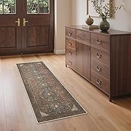 GENIMO 2x5 Hallway Runner Rug Non Slip, Machine Washable Runners Low Pile Lightweight Carpet Runner 
