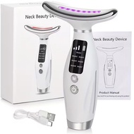 Facial Massager, 7 Colors Red Light Therapy for Face and Neck, Face Lift Device with 113°F Heating V