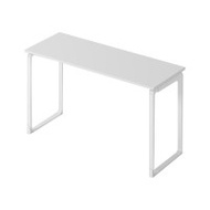 簡約會議桌培訓枱 機構活動枱 | 雙人考試長桌子 - 【單層*白架】120*40*75cm
