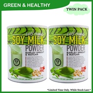 {TWIN PACK} Earth Living Organic Barley Sprout & Matcha Soy Milk Powder 有机巴厘&抹茶豆奶 (700g x 2)