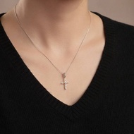 十字架 鑽石墜飾 14K 18K 黃K金 白K金 玫瑰金