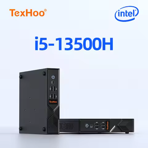 TexHoo Mini PC Computadora Para Juegos Intel Core I5 13500H 12450H N5095 I7 7700HQ Procesador Window