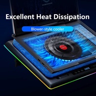 V12 Ღ Stock】Llano 【Local V13 Laptop Cooler Powerful Turbo-Fan RGB Blower-Style Pad With Infi