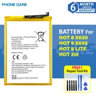 Battery BL-49FX / BL-49FT Compatible For INFINIX HOT 8/HOT 9/SMART 6/SMART 6 HD/Tecno HOT 8 Lite / H