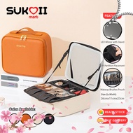 SKOI Multifunction Makeup Cosmetic Bag LED Mirror Portable Hand Held Large Professional Bag Beg Kosm