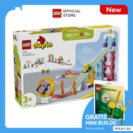 LEGO DUPLO Town 10478 3 in 1 Creative Ramps with Vehicles (111 Pieces) Mainan Mobil Mainan Susun Toy