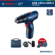 BOSCH GSB 120-LI GEN 2 Professional Cordless Impact Drill Kit + 1 Battery + 1 Charger + 23pcs Access