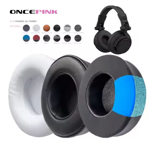Oncepink Replacement Ear Pads for Maono Au-Mh601 Headphone Thicken Cushion Earmuffs Ear Cover