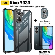 สําหรับ Vivo Y03T อะคริลิคเคสโทรศัพท์ Vivo Y03 Y28 Y18 Y28s Y18e กระจกนิรภัยป้องกันหน้าจอ