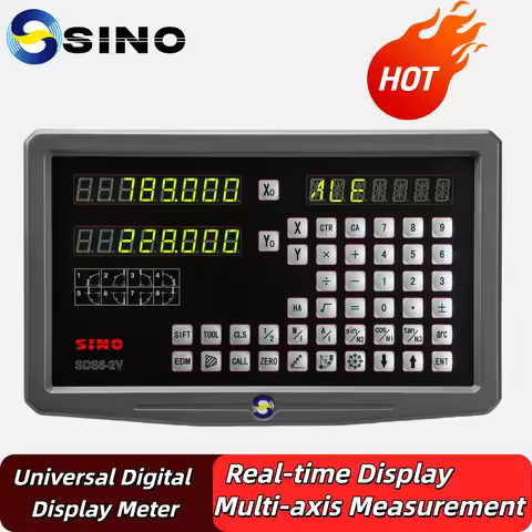 SINO SDS6-2V Dro 2 Axis Digital Readout Display TTL Signal 100V to 240V for Lathe Milling CNC Boring