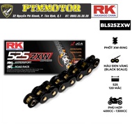 Rk Takasago Chain Chain code BL-525-ZXW, color Black and Yellow, XW-ring rubber seal 120 chains