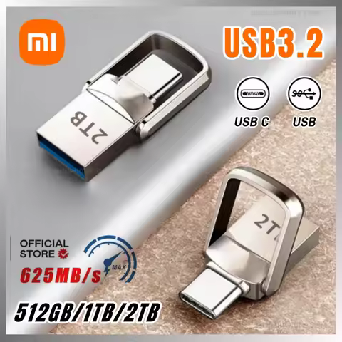 Xiaomi Metal Mini 2TB USB Drive Flash High Speed USB 3.0 Flash U Disk Type-C Dual-use Mobile Phone C