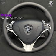 Cover Steering Proton Preve Exora (ori ada leather) Custom Steering Cover DIY Nappa Jahit Sendiri