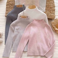 90-170 (910) Fei 2025 Autumn Winter Perfume Nana 91053 Plain Color Pit Strip Stand Collar Bottoming 