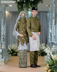 [OLIVE] Baju Nikah Songket/Full Set Baju Nikah/Baju Nikah/Baju Tunang/Baju Kurung Songket Plus Size/Baju Kurung Songket