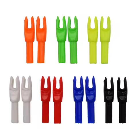60Pcs Arrow Nock Plastic Knock for ID4.2mm Carbon Fiberglass Shaft DIY Archery Bow