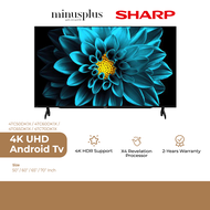 Sharp X4 Revelation Processor 4K UHD Android TV (50"-70" Inch) - 4TC50DK1X / 4TC60DK1X / 4TC65DK1X / 4TC70DK1X